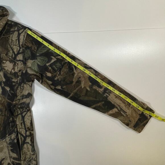 Columbia Youth Camo Fleece Zip Jacket Mossy Oak Style Outdoor M gorpcore hunting - Picture 6 of 9